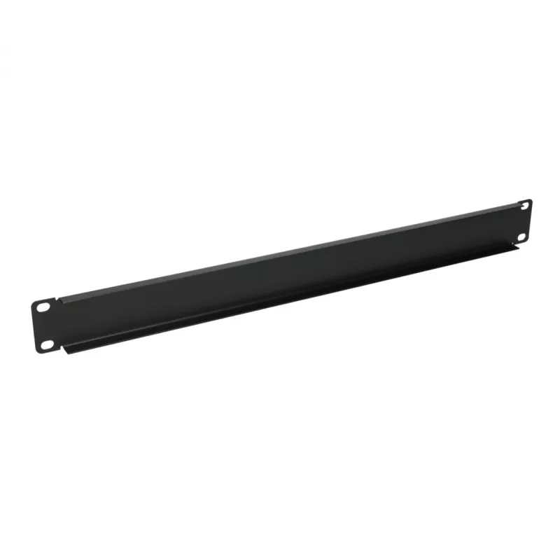 Rack blanking panel Extralink Front Blank Panel 1U 19 inch Black, steel housing