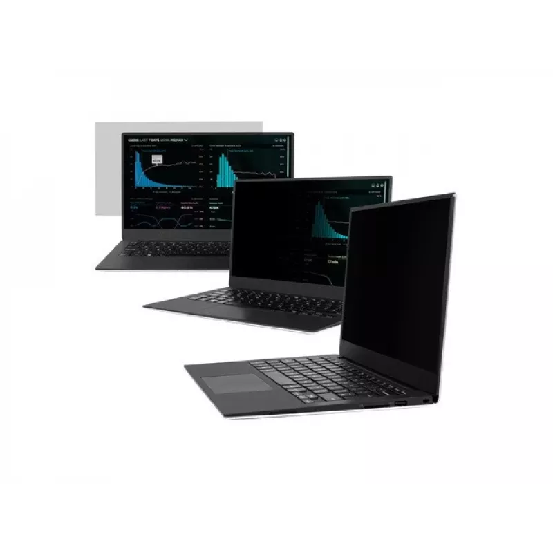 Frameless display privacy filter NATEC NFP-2118 for 27 inch (68.6 cm) 16:9 monitors, 598×337 mm, black