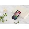 Protective phone case iKins for Samsung Galaxy S20 — water flower pattern, black
