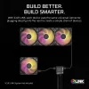 Corsair iCUE LINK RX120 MAX ARGB 120mm Case Fans 3-Pack Black