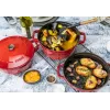 Staub La Cocotte Round Cast iron Casserole baking dish -- SET OF 3 PIECES