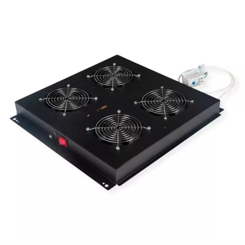 Airflow unit ROLINE 19IN DACHLÜFTEREINHEIT 4 Airflow Black – ROLINE 26.21.0246