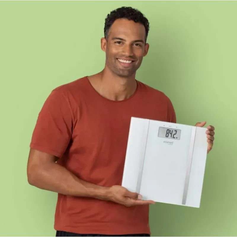 Ecomed BS-70E Rectangle White Electronic personal scale