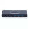 KVM switch DIGITUS USB-C 3.0 HDMI 2‑port 4K60Hz, USB-C/USB-A, aluminium, 135×60×30 mm