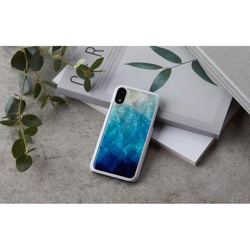 Smartphone case iKins for iPhone XR — blue lake outer, black inner