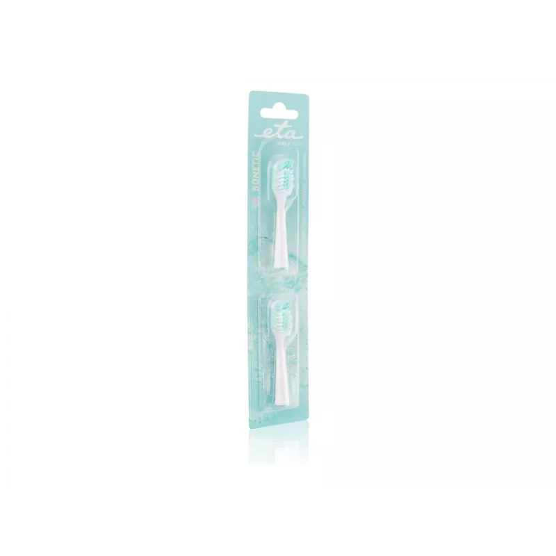 ETA Toothbrush Replacement Heads for ETA0709, 2 pcs, White