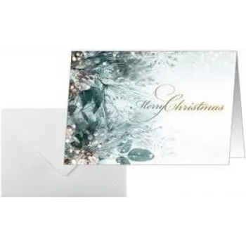Greeting cards sigel DS086 — Eucalyptus Magic, A6 size, 250 g/m² cardstock, blank inside, pack