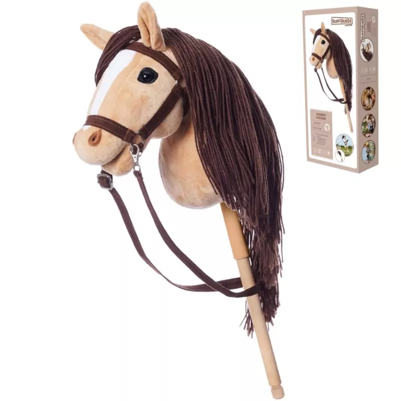 Horse on a stick HOPPIHORSE Hobby Horse A3 beige