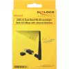 DeLock USB2.0 Dual Band WLAN ac/a/b/g/n Stick - Network Adapter - USB2.0 - 802,11b, 802,11a, 802,11g, 802,11n, 802,11ac - Black (12462)