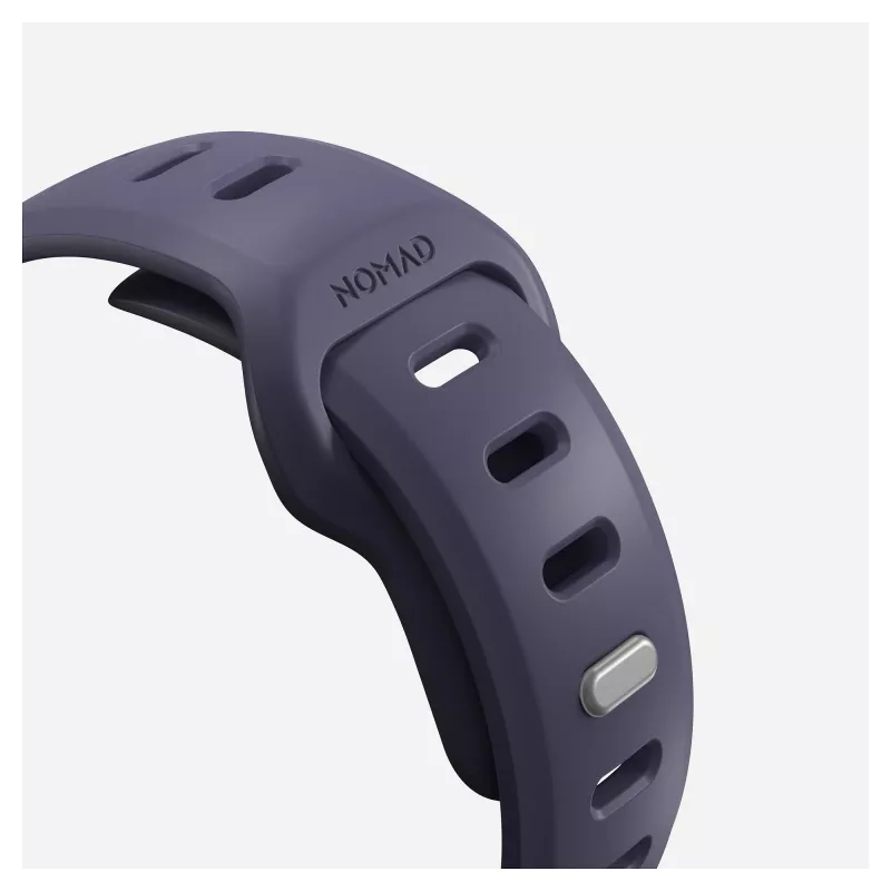 Band Nomad Tempo Band Purple Rubber, compatible with smartwatch, 18 mm width, wrist 135–175 mm