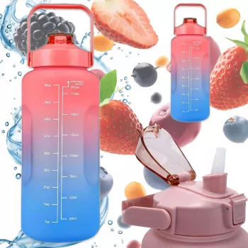 Extralink Motivational Bottle, Water Bottle, 2000ml, Red-Blue, BUT-994