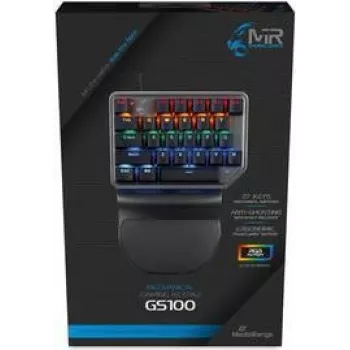 Gaming Keyboard MediaRange MRGS100 QWERTZ German Black Silver