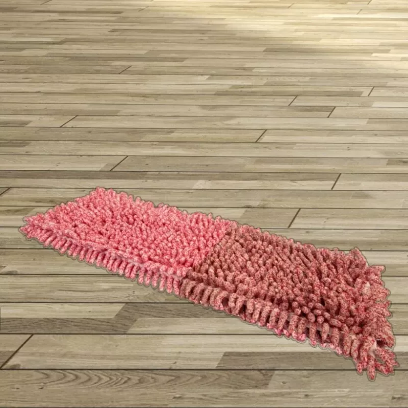 Flat mop VILEDA 140992 — microfiber wet/dry head for hard floors, washable up to 60°C, red/white, 1 pc