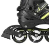 Nils Extreme NH18191 2IN1 Inline Skates BLACK/LIME SIZE. M (34-38) With Interchangeable Hockey Skates