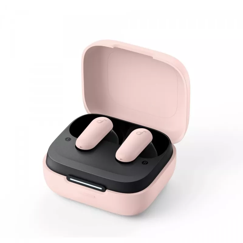 Headset Anker P30i wireless in-ear headset for calls and music, USB Type-C, Bluetooth, light pink