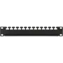 Cable management panel LOGON RAO300BL Black Metal 48.3 cm