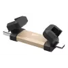 USB flash drive Silicon Power DS72 1 TB, USB 3.2 Gen 2, Type-A and Type-C, aluminium/rubber cap, gold