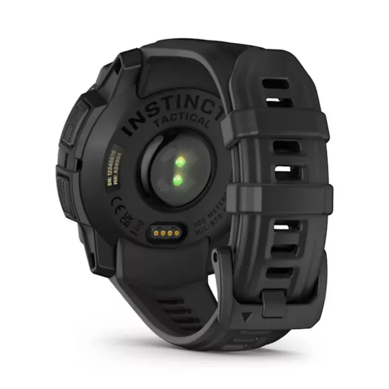 Smartwatch GARMIN Instinct 3 45mm Solar Tactical Edition Black — 45mm, solar charging, GPS, heart rate monitor