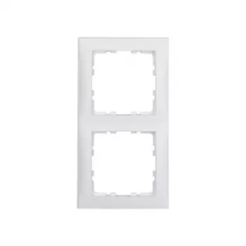 Wall plate / switch cover berker 10129909 — white thermoplastic screwless, 1 pc