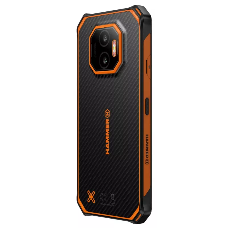 Smartphone HAMMER Energy X2 — Android 15, MediaTek Helio G81, 6.1 inch 1560×720 IPS, 6 GB RAM, 128 GB, Dual SIM, 4G, 50 MP, 5000 mAh, IP68