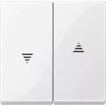 Light switch Merten 432419, white, push-button control, single-gang