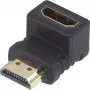 SpeaKa Professional HDMI Adapter [1x HDMI-Plug - 1x HDMI-Socket] 90° Upward angled Gold-Plated Plug Contacts SpeaKa Professional (SP-7870132)