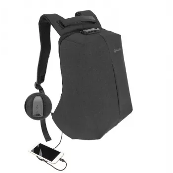 Backpack Tellur Notebook 15.6 Antitheft with USB port, Black