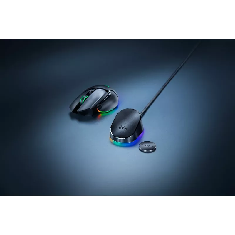 Razer Mouse Dock Pro with wireless charging puck