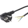 Power plug Lappkabel 70261131 H03VV-F F3G0.75/2000 BK – 3-core cable 0.75 mm², black