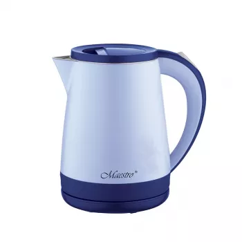 Electric kettle Maestro MR-037 1.2 L 1630 W stainless steel, blue, 360° base