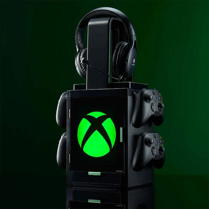 Numskull Games Official Xbox Gaming Locker, Diskettenhalter for Spiele, Xbox, Black, Wired