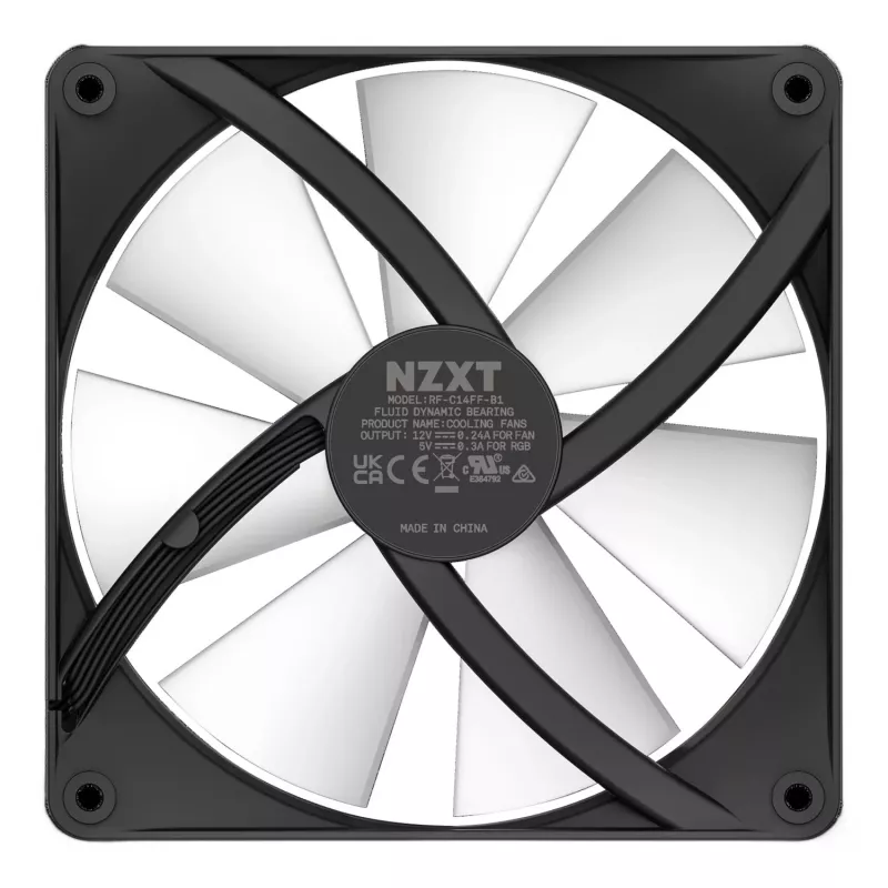 NZXT F140 RGB Core 140mm Case Fan - Black