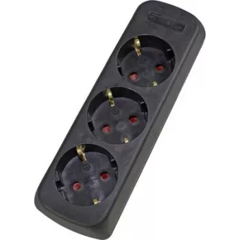 as - Schwabe 11732 Power Strip without switch Black (11732)