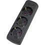 as - Schwabe 11732 Power Strip without switch Black (11732)