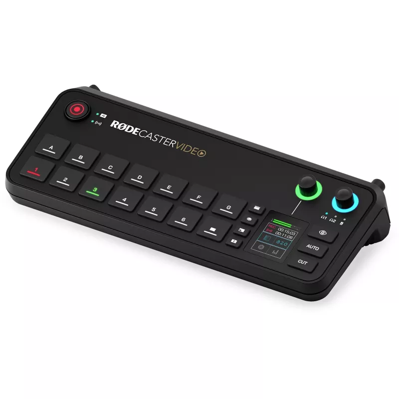 Rode RØDECaster Video Video and Audio Production Console, up to 6 Video Sources, Two Preamps, Dual Internal Wireless Receivers