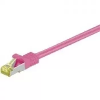 Networking Cable Goobay RJ-45 CAT7 1.5m Magenta S/FTP