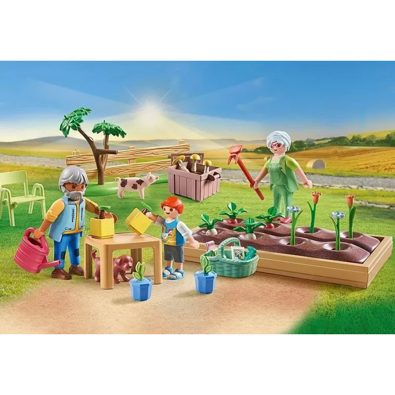 Playmobil 71443 Country: Vegetable Garden with Grandparents