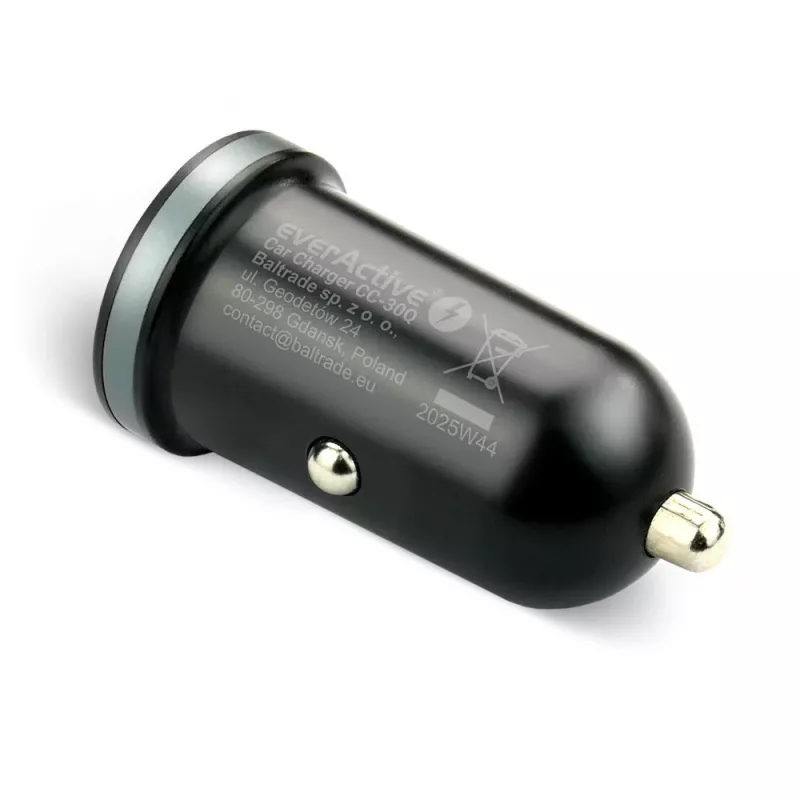 Car charger everActive CC-30Q QC3.0 35W — 1x USB-A, 1x USB-C, quick charge