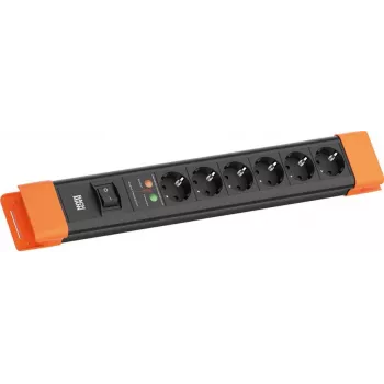 Power Strip Bachmann CONNECTUS 6×CEE7/3, 1×SPD, 1×Switch, 2.0 m cable