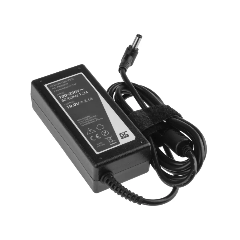 Power Adapter Green Cell AD18AP Indoor 40 W Black