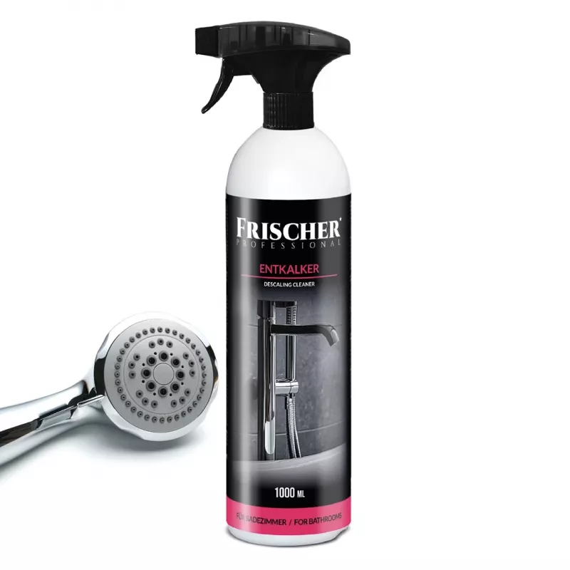 Bathroom descaler FRISCHER FR00232_1000 liquid lime & scale remover for sanitary surfaces, 1 L trigger bottle