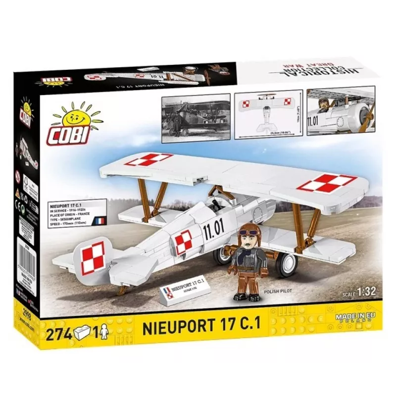Cobi Brick Set Nieuport 17 C.1 274 pieces model kit