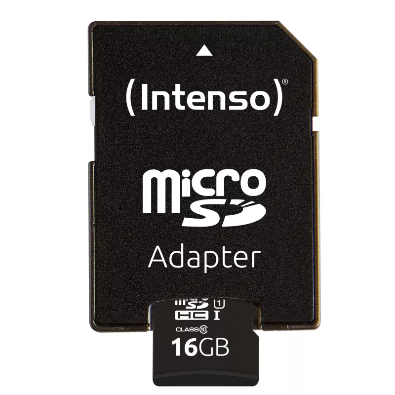Intenso Performance - Flash Memory Card (microSDHC/SD-Adapter inbegriffen) - 16 GB - UHS-I U1 / Class10 - microSDHC UHS-I