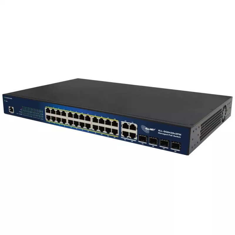 Managed Switch ALLNET ALL-SG8428V2PM 24 Ports Gigabit Ethernet PoE