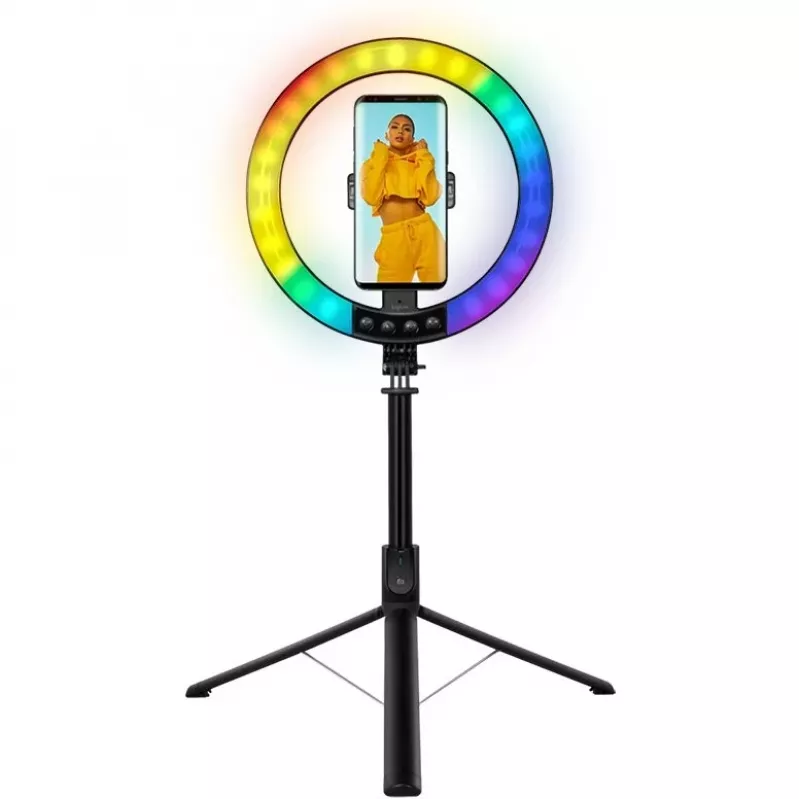 LogiLink smartphone ring light w.selfie stick tripod,DM 20cm (AA0156)