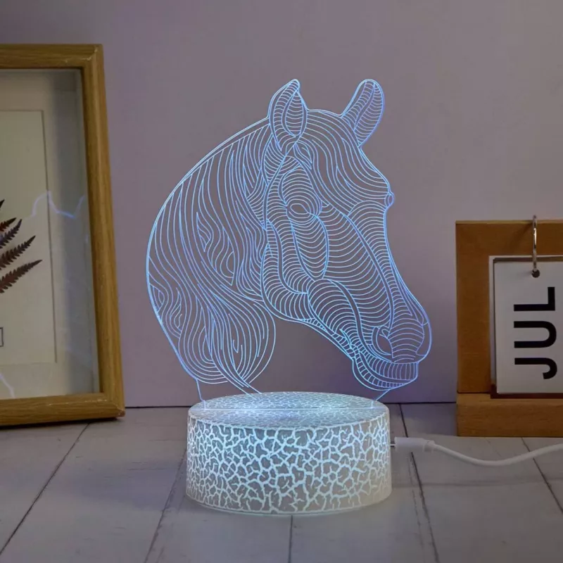 Manta SNL116RGB RGB 3D horse decorative LED lamp