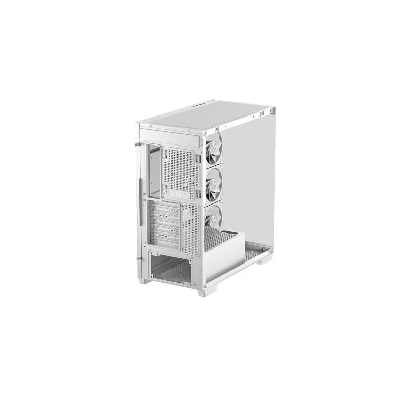 PC Case DeepCool CG580 4F V2 Midi Tower White — ATX, tempered glass, 3x120mm side fans, 360mm side radiator support