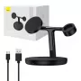 Baseus Swan 3-in-1 Wireless Magnetic Charging Bracket 20W Black Universal version (Include: USB For type-C 3A 1m)