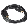 Akyga AK-AV-10 DisplayPort Cable, Male to Male, Gold-Plated Plugs, 1.8 m, Black