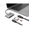 Delock 91016 USB-C card reader for SD and microSD cards with USB-A port and USB-C PD